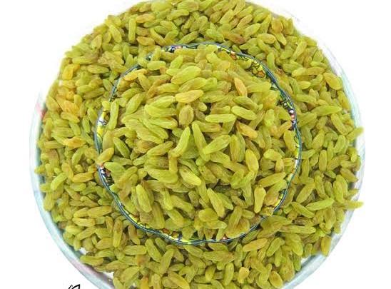 کشمش سبز تیزابی تولید شده برای مصارف گسترده بازار
